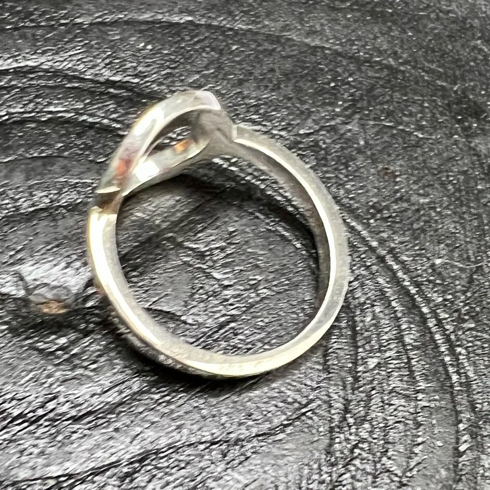 Lois Hill Sterling Silver Signature Scroll Open Circle Ring - Picture 6 of 8